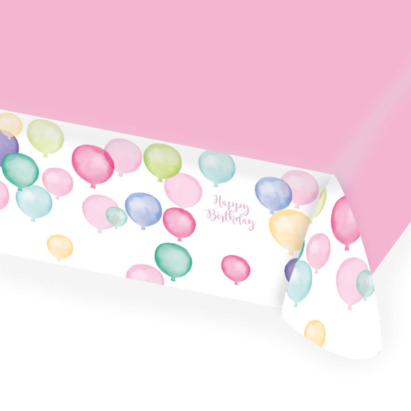 Pastell Geburtstag Tischdecke 1,75 x 1,15m