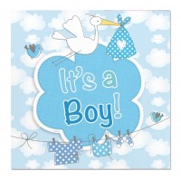 20 It´s a Boy Storch Servietten