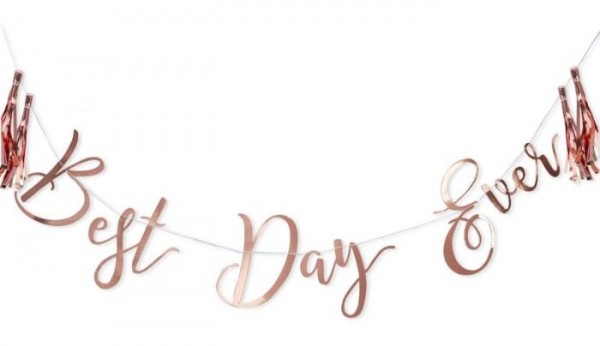Märchenhochzeit Best Day Girlande 1,5m