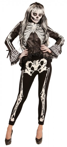 Skeleton Knochenleggins 75DEN 3