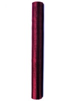 Organza Stoff Julie bordeauxrot 9m x 36cm