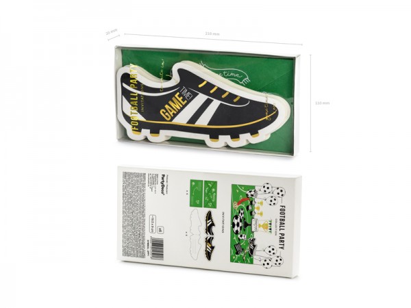 6 Fußball Einladungskarten Kick it 19 x 9cm 5