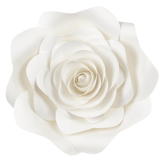 5 Weiße Wanddeko Blumen 3