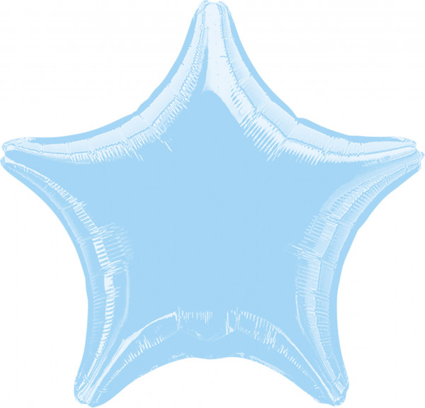 Sparkling Star Ballon babyblau