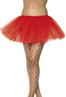 4-Lagiger Tutu-Unterrock Rot 30 cm