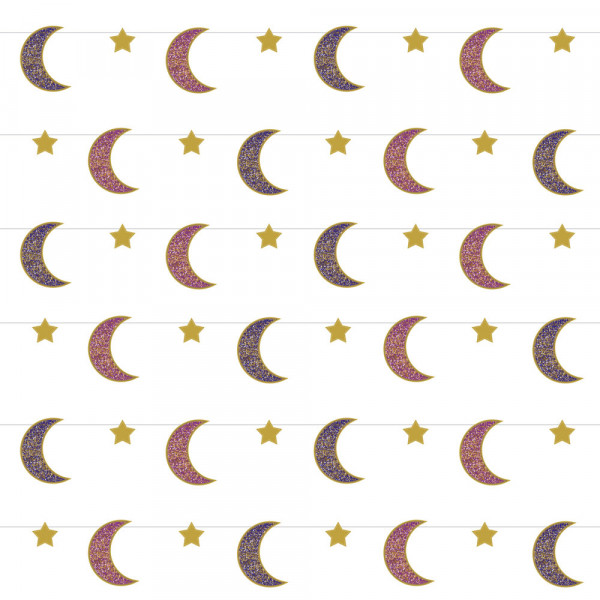 6 New Moon Girlanden