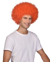 Afro Perücke Carnival orange