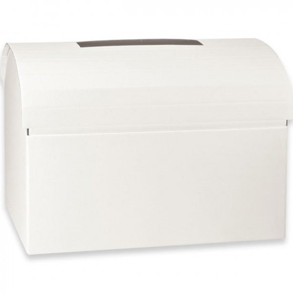 Kartenbox Weiße Truhe 38 x 25,5cm