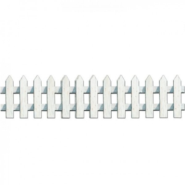 3-teiliges Papp-Zaun-Set 30 x 63cm