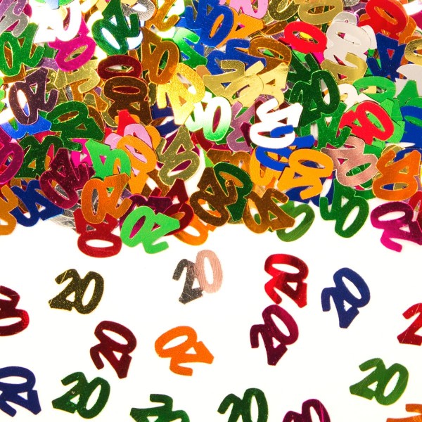 14g Streudeko bunt Zahl 20