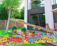 Groovy Happy Birthday Absperrband 7m