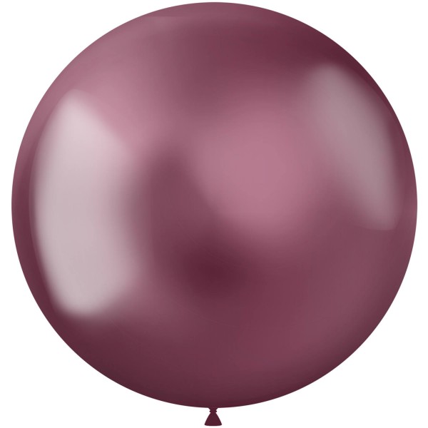 5 Shiny Star XL Luftballon brombeere 48cm