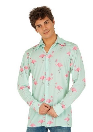 Flamingo Herrenhemd türkis