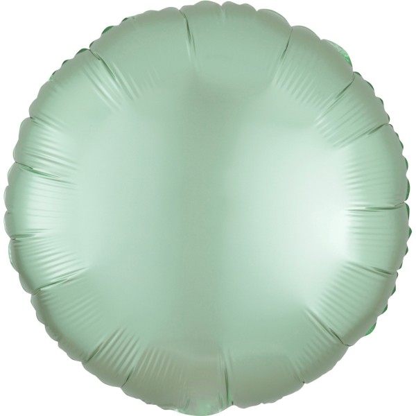 Edler Satin Folienballon mintgrün 43cm