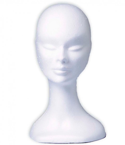Perückenkopf In Weiß
