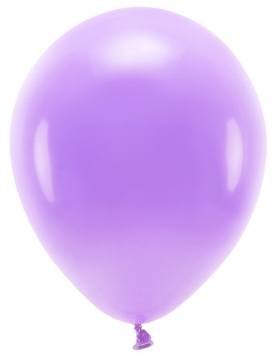 100 Eco Pastell Ballons violett 26cm
