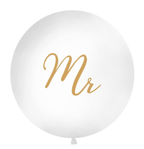 Mr XL Ballon gold 1m