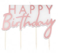 Rosy Birthday Tortenkerze 11 x 12,5cm