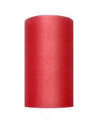 Roter Tüll auf Rolle 8cm x 20m 2