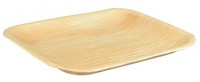 6 Palmblatt Teller Verdi eckig 18 x 18cm