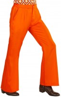 Orangefarbene Herren Schlaghose