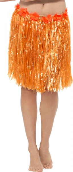 Zulani Hawaii Rock In Orange Mit Blüten