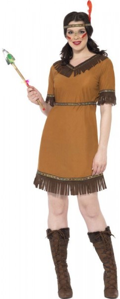 Indianer Squaw Silia Damenkostüm