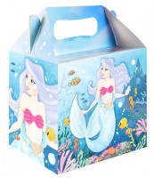 Meerjungfrau Party Geschenkbox 14cm