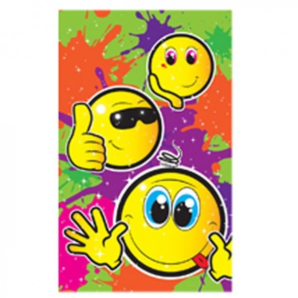Lustiger Smiley Notizblock 9,5cm