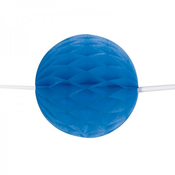 Royalblaue Wabenball Girlande 213cm 2