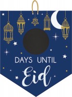 Hängeschild Eid Countdown Tafel