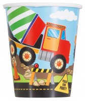 8 Baustellen Pappbecher 266ml