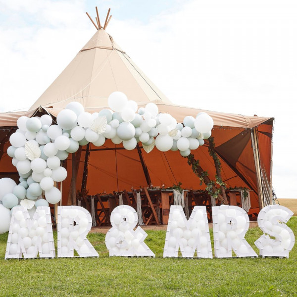 MR & MRS befüllbare Ballonständer