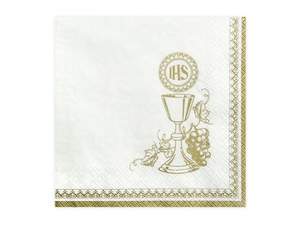 20 Servietten Kommunion IHS