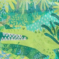 20 Jungle Vibes Servietten 33cm