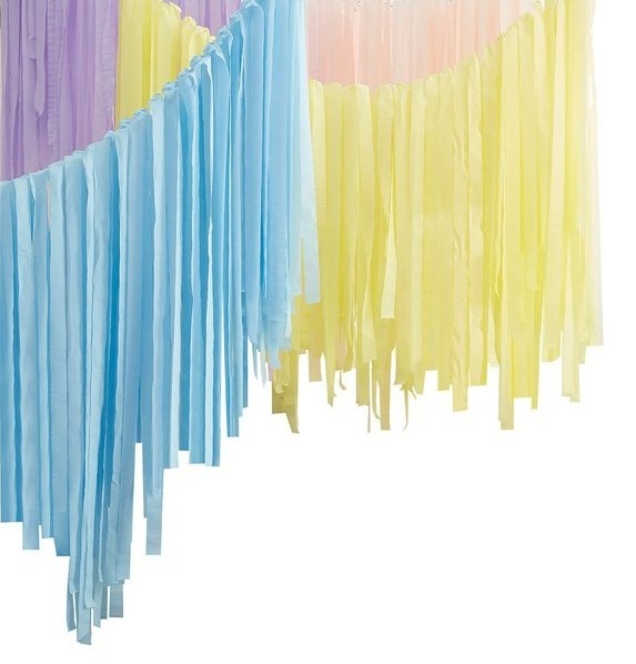 Bunte Mix & Match Luftschlangen Hänger
