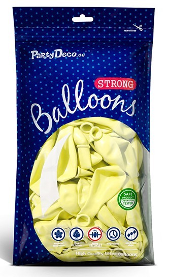 10 Partylover Luftballons pastellgelb 30cm 4