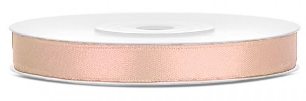 25m Satin Geschenkband Pfirsich 6mm breit