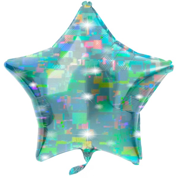 Stern Folienballon aqua 61cm