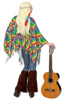 70er Jahre Hippie Poncho für Damen