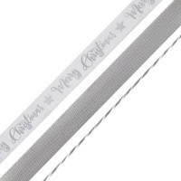 3 Silberne Metallic Zauber Geschenkbänder