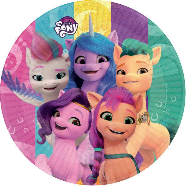8 My Little Pony Pappteller 23cm