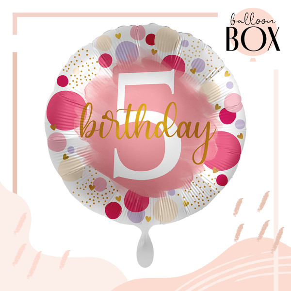 Balloha Geschenkbox DIY 5 birthday XL