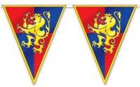 Ritter Wappen Wimpelkette 3,7m