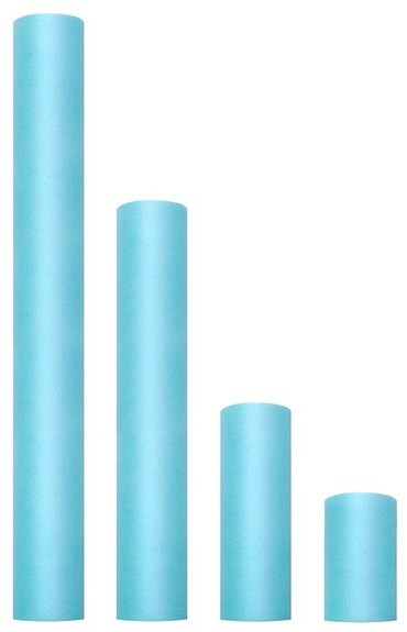 Tüll Stoff Luna türkis 9m x 30cm 3