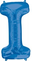 Folienballon Buchstabe I blau XL 81cm