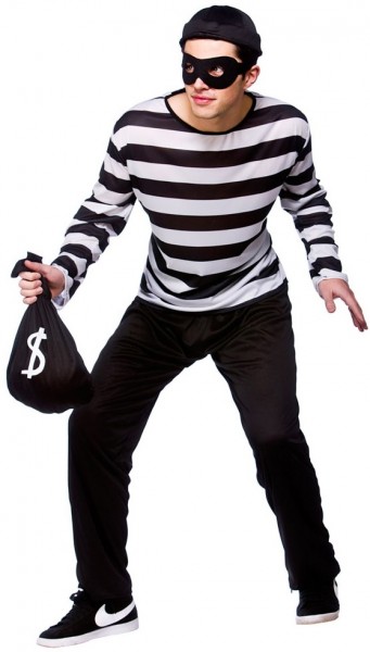 Bankräuber Dieb Kostüm