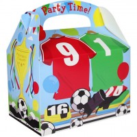 Fußballparty Geschenkbox rechteckig 15cm