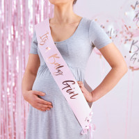 Vorschau: Newborn Star Baby Girl Schärpe 85cm