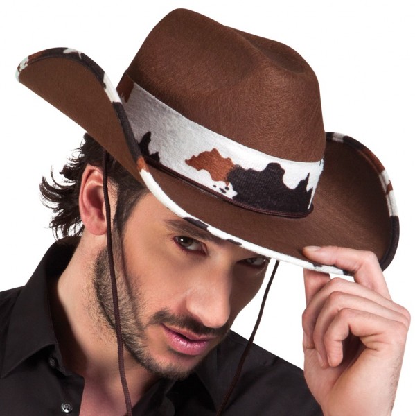 Kieran Western Cowboyhut Mit Kuhflecken